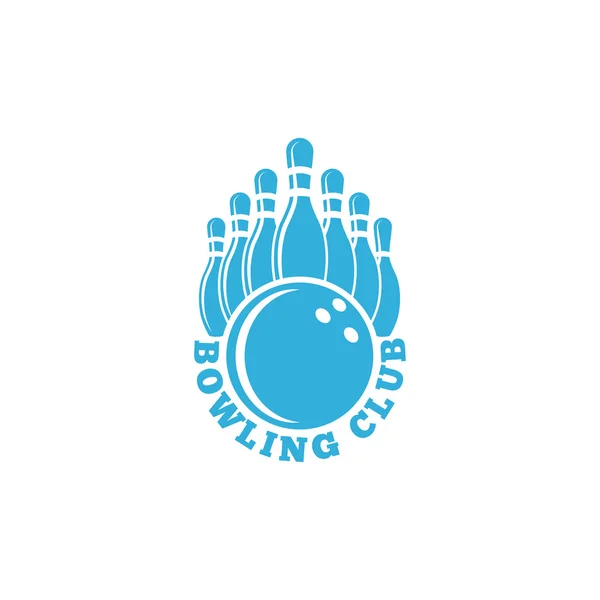Logotipo do clube de bowling . — Vetor de Stock