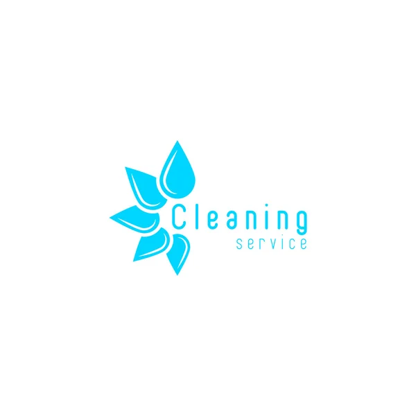 Servicio de limpieza logo — Vector de stock