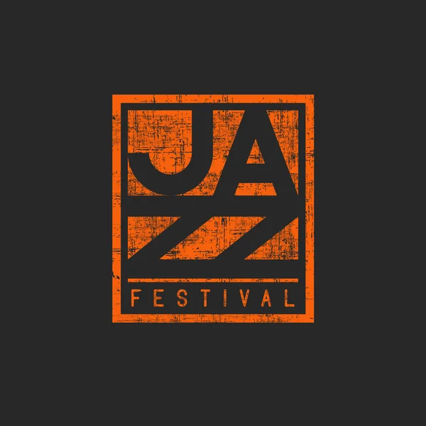 Плакат-макет музыкального джаза — стоковый вектор
