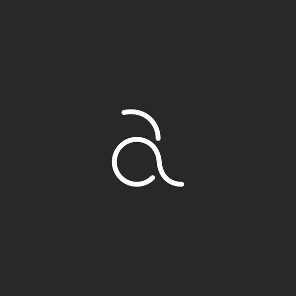Logo küçük ilk harf — Stok Vektör