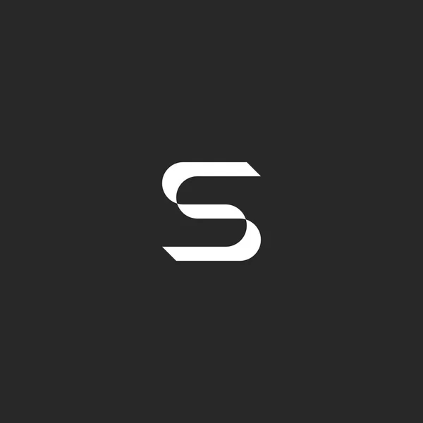 Brief S logo mockup — Stockvector