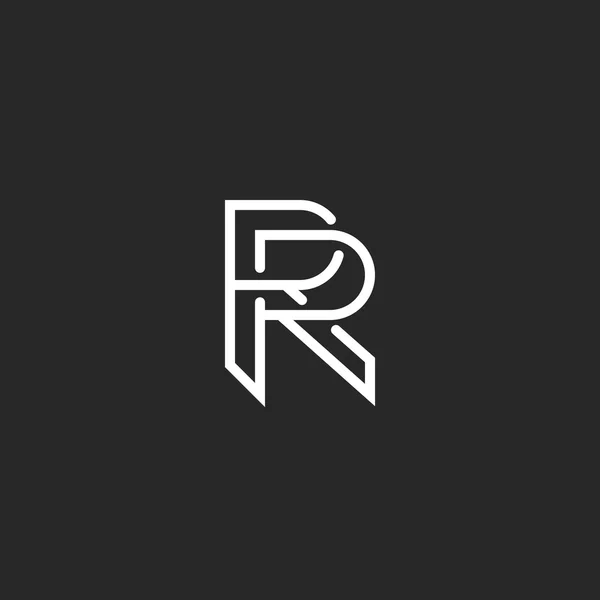 Letter R logo monogram Stock Vector