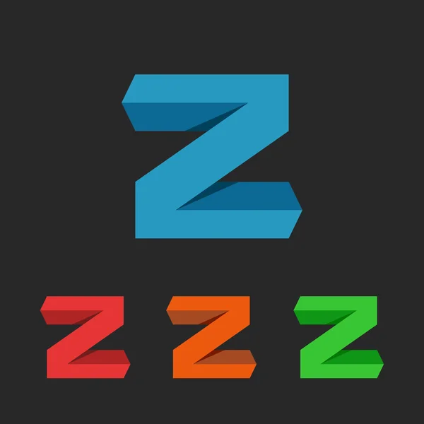 Z brev app logotyp — Stock vektor