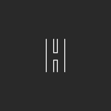 H harfi logo monogram stili