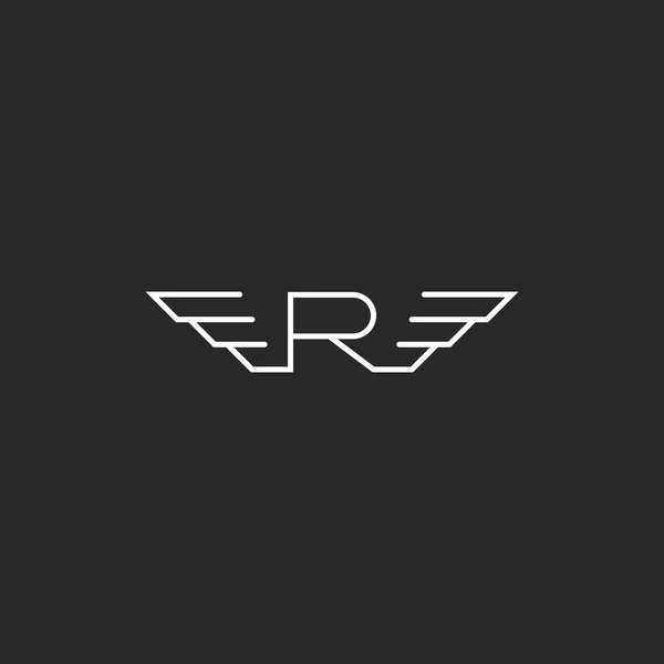 Monogram písmeno R logo — Stockový vektor