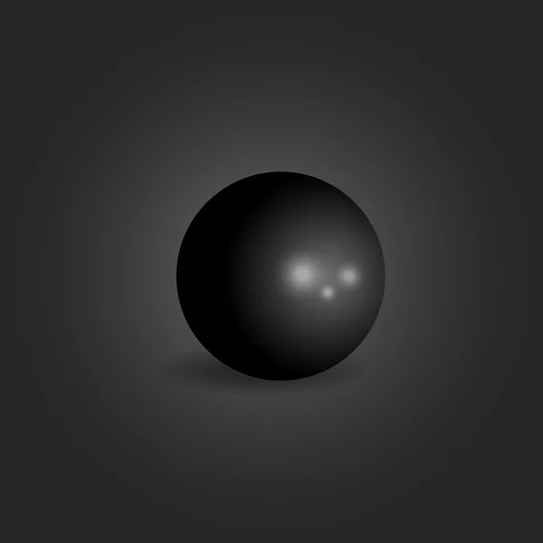 球 3d 黑色设计元素 — 图库矢量图片