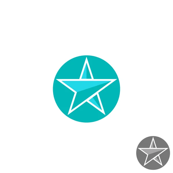 Hvězda logem kolo grafické obrazce — Stockový vektor