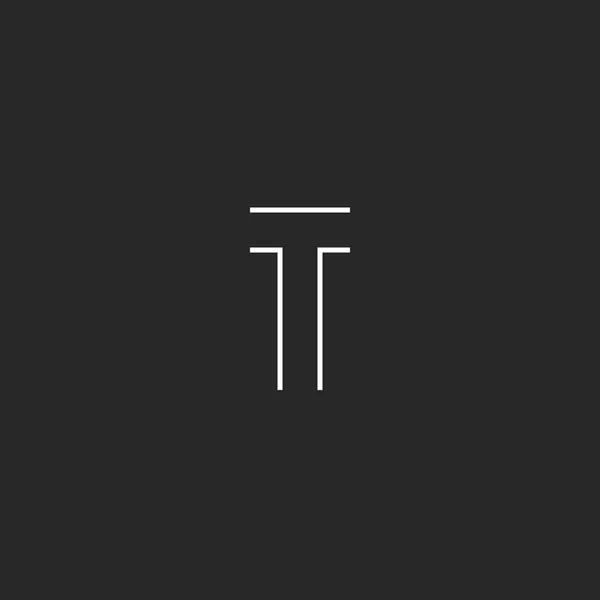 T list logo emblemat — Wektor stockowy