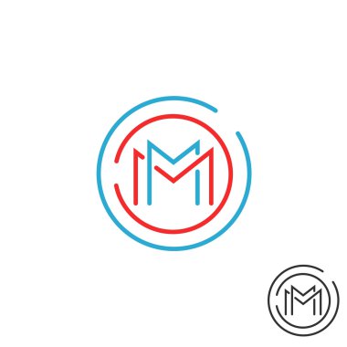 M harfi logo amblem