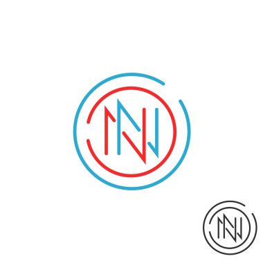 Çift Kişilik N harfi logo amblem
