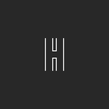H harfi logo monogram