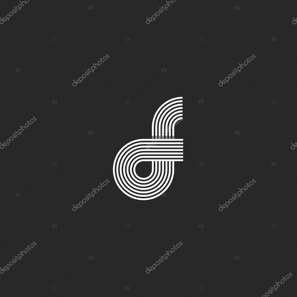 Combination of letters FO logo monogram
