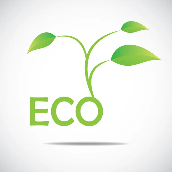 Ícone ecológico —  Vetores de Stock