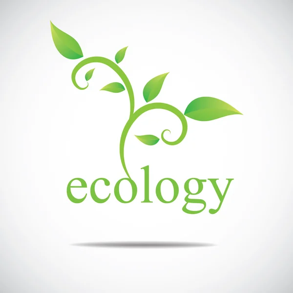 Ekologia ikona — Wektor stockowy