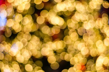 Dairesel bokeh arka plan, Noel ve yeni yıl