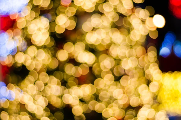 Fundo bokeh circular abstrato do dia de Natal e Ano Novo — Fotografia de Stock