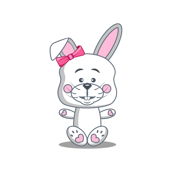 Bunny girl vector illustrations — Stock Vector