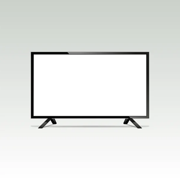Pantalla LCD o led. Pantalla en blanco, tecnología digital, equipos electrónicos, maqueta. Ilustración vectorial Vectores de stock libres de derechos