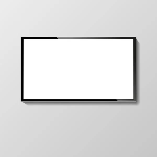 Pantalla LCD o led. Pantalla en blanco, tecnología digital, equipos electrónicos, maqueta. Ilustración vectorial Ilustraciones de stock libres de derechos