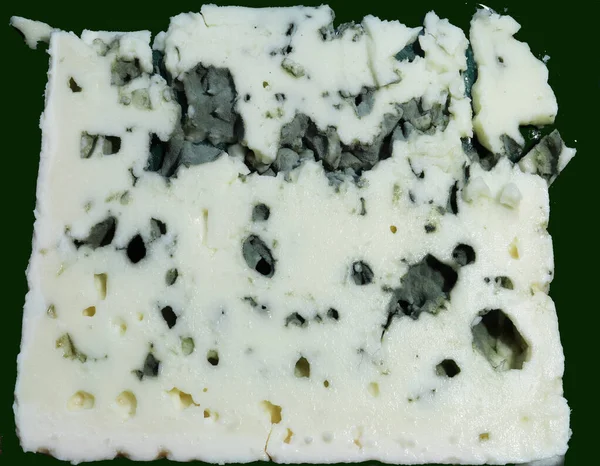 罗克福奶酪 法国羊奶蓝奶酪 含有蓝色霉菌脉的奶酪 — 图库照片