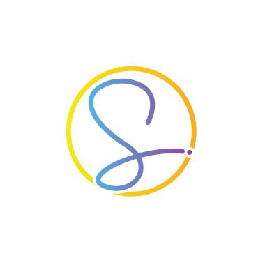 S logo tasarım vektörlerinin baş harfleri.