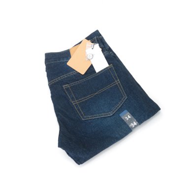 Beyaz arka plan üzerinde pantolon kot izole