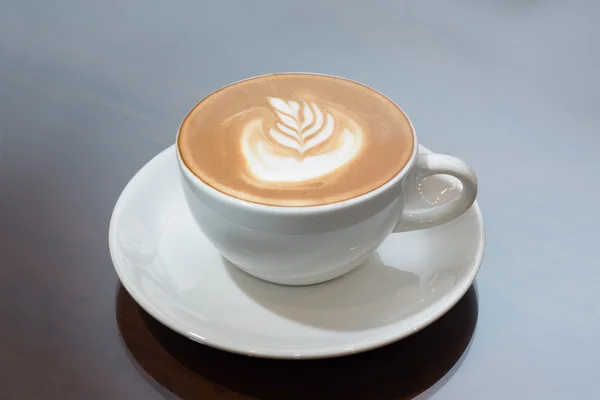 Cappuccino café como fundo — Fotografia de Stock