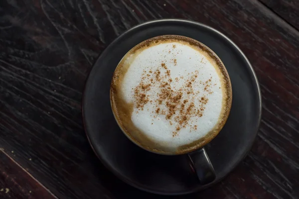 Cappuccino café como fundo — Fotografia de Stock
