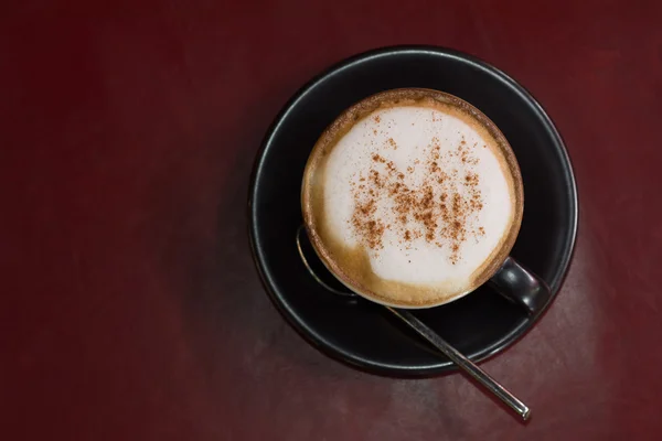 Cappuccino café como fundo — Fotografia de Stock