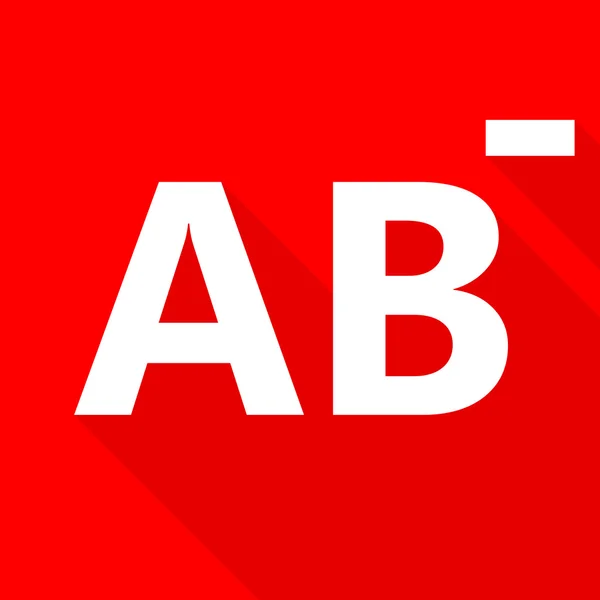 AB+ blood type on red background. — Stock Photo © art8MB #118038822