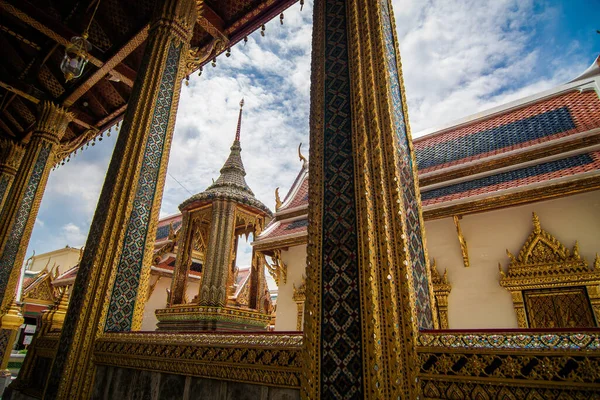 Beautiful Ancient Temple Wat Phra Kaew Bangkok Thailand — стоковое фото