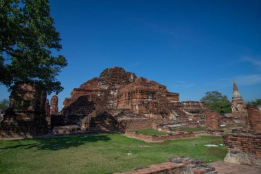 Ayutthaya Tarih Parkı 'ndaki Wat Mahathat Ayuttaya eski Ayutthaya ilinin kalıntılarını kapsıyor