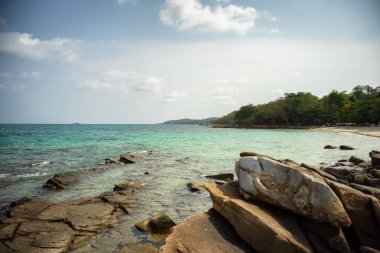 Tayland 'daki Koh Samed plaj adasında güzel bir kumsal..