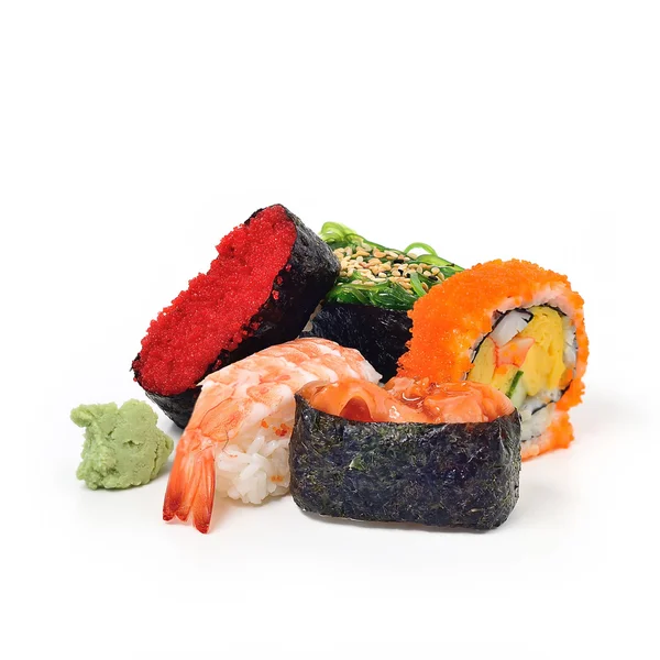 Sushi set pack for sale isolate on white — Stock Photo, Image