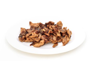 Kızarmış domuz kaburga sarımsak ve biber (Tay gıda ile yedek)