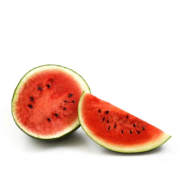 Zralé meloun izolovaný na bílém pozadí — Stock fotografie
