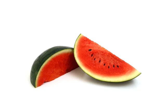 Zralé meloun izolovaný na bílém pozadí — Stock fotografie