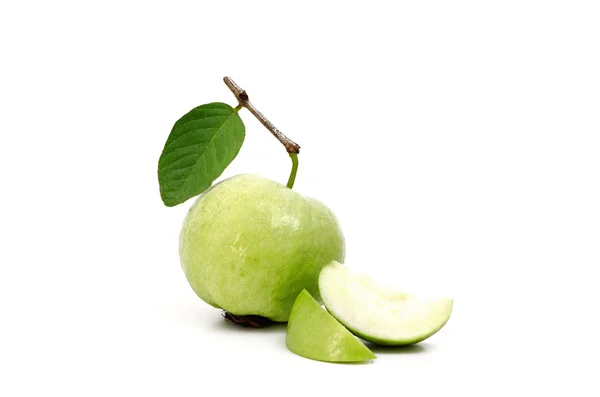 Guava (tropical fruit) on white background — Stock Photo, Image