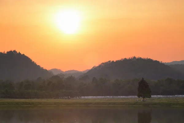 Sunset in summer season — Stock Photo, Image