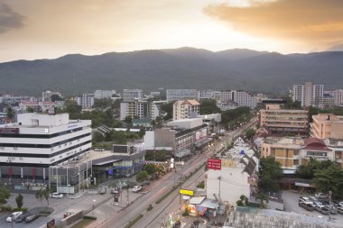 Chiangmai, Tayland - 26,2015 olabilir: En iyi görünümü Chiangmai City Scape Maya Bldg. üzerinde 26 Mayıs 2015 yılında Chiangmai üzerinde 6 fl. TripAdvisor göre bu 1 Chiangmai Gezgin hedef oldu