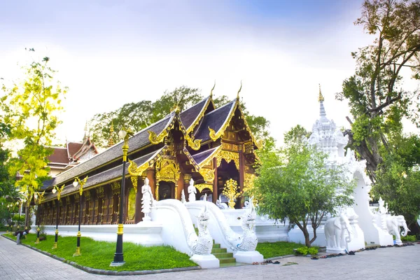 Beautiful temple at Wat Rampoeng temple, Chiangmai, Thailand — стоковое фото