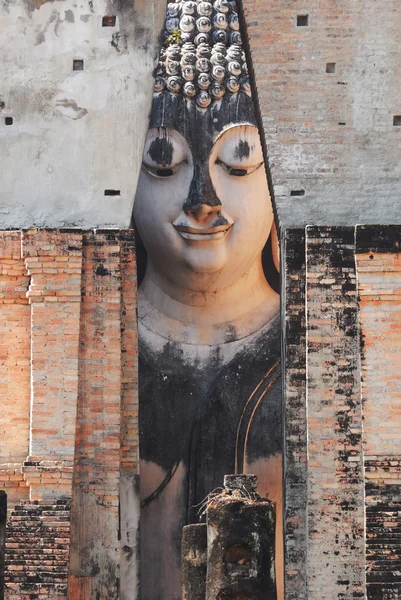 Ancient buddha statue. Sukhothai Historical Park, Sukhothai ,Thailand — Stock Photo, Image