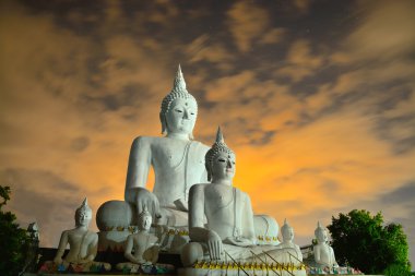 Beautiful concrete buddha structure in Chiangmai Thailand
