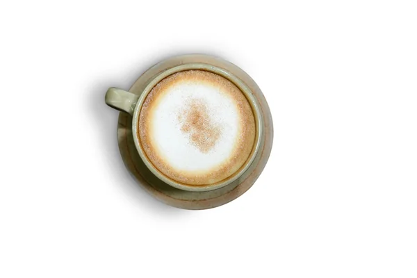 Cappuccino kahve izole beyaz arka plan üzerinde — Stok fotoğraf