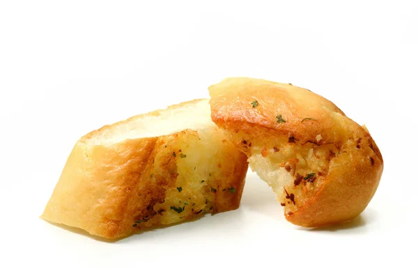 Garlic Bread homemade isolate on white background — Stock Photo, Image