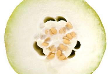 Beyaz arka planda kış karpuzu