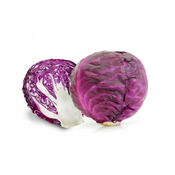 Red cabbage on a white background — Stock Photo, Image