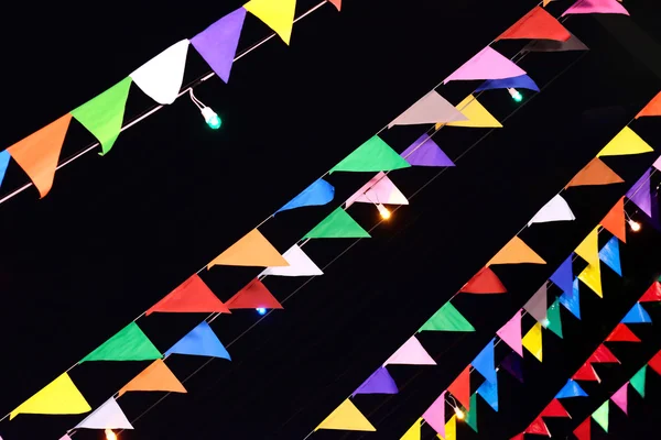 Bandera para decorar en la víspera de Navidad aislar sobre fondo negro — Foto de Stock