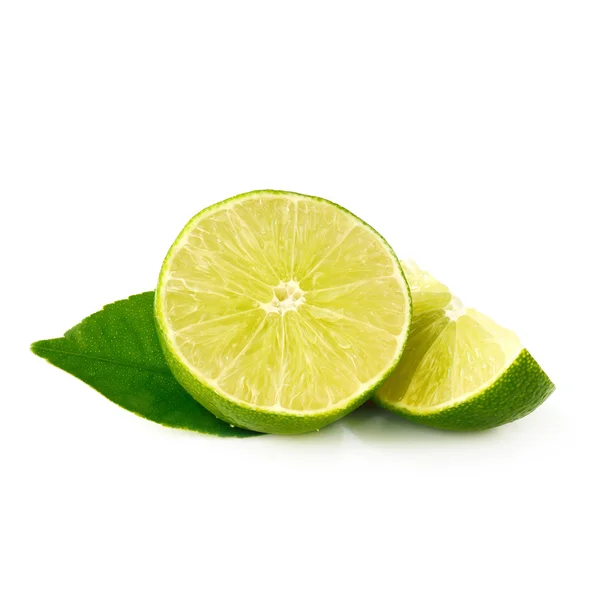 Vápno izolovat na bílém pozadí (citron ovoce) — Stock fotografie