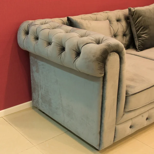 Nahaufnahme Sofa im Wohnzimmer — Stockfoto